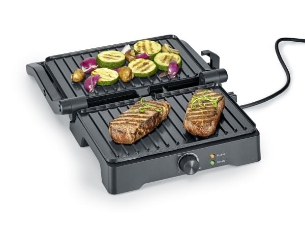 Severin KG 2391 Multigrill XL, Sort, Plast, Rektangulær, Rotasjon, Rist, Keramisk