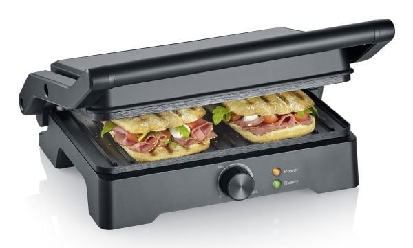Severin KG 2391 Multigrill XL, Sort, Plast, Rektangulær, Rotasjon, Rist, Keramisk