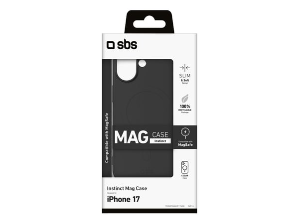 SBS TEINSTMAGIP1763K, Etui, Apple, iPhone 17, 16 cm (6.3"), Svart