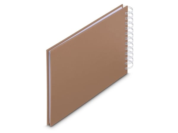Hama 00009848, Brun, 50 ark, Spiralbinding, 10 x 15, Hvit, 50 ark