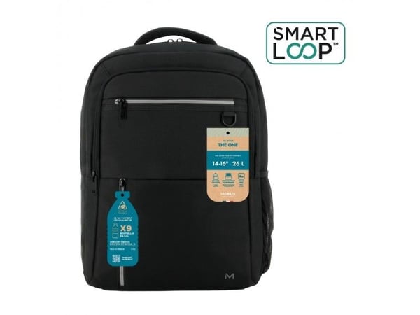 Mobilis THE ONE - Notebookryggsekk - 26L, Smartloop - 14" - 16" - svart