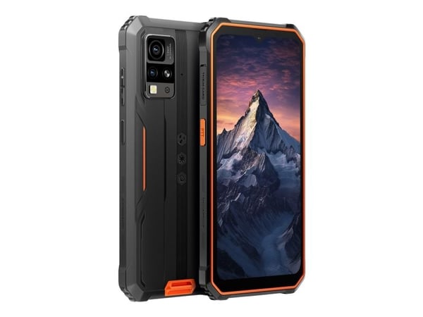 Puhelin BV4800 PRO/4/128GB oranssi BLACKVIEW puhelimen musta näkymä