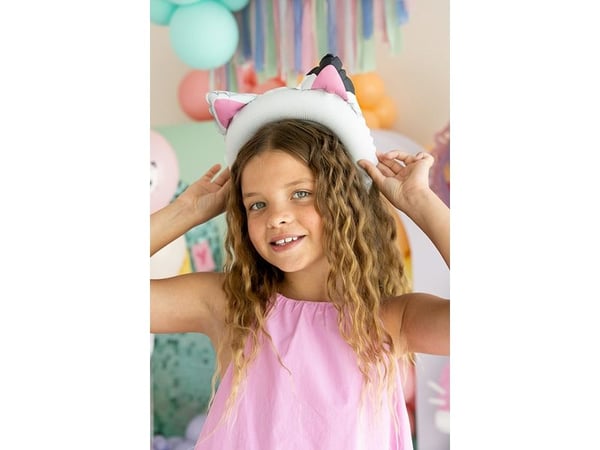 PartyDeco FB318, Lekeballong, Folie, Sort, Rosa, Hvit, Bilde, Dyr, Jente