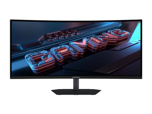 Gigabyte G34WQC2 - LED-skjerm - gaming - kurvet - 34" - 3440 x 1440 WQHD @ 200 Hz - VA - 450 cd/m² - 4000:1 - DisplayHDR 400 - 1 ms - 2xHDMI, 2xDis...