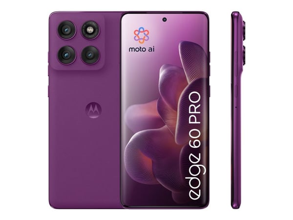 Motorola Edge 60 Pro - 5G smarttelefon - dobbelt-SIM - RAM 12 GB / Internminne 512 GB - pOLED display - 6.7" - 2712 x 1220 piksler (120 Hz) - 3x ba...