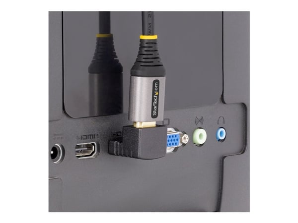 Startech Down Angle HDMI 2.0 Adapter, 90-Degree HDMI Port Saver, M/F - High Speed - HDMI-adapter - HDMI hann til HDMI hunn oppvinklet - svart - pas...