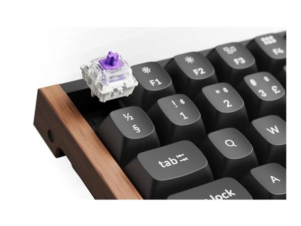 Keychron K4 HE, Langallinen & langaton, USB + RF Wireless + Bluetooth, Magnetic-mechanical key switch, RGB LED, musta, Puu