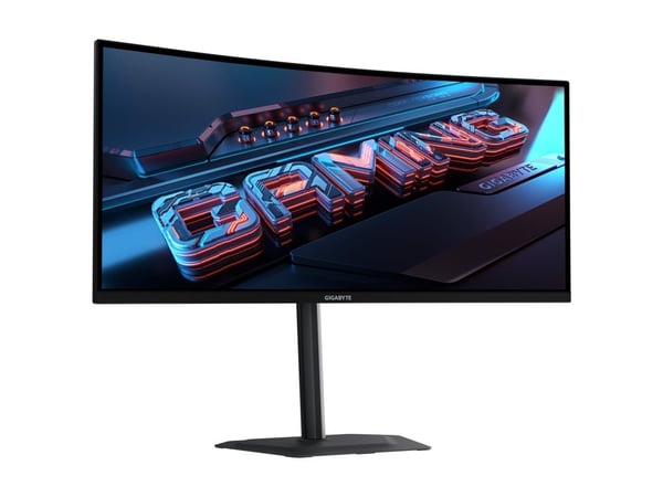 Gigabyte G34WQC2 - LED-skjerm - gaming - kurvet - 34" - 3440 x 1440 WQHD @ 200 Hz - VA - 450 cd/m² - 4000:1 - DisplayHDR 400 - 1 ms - 2xHDMI, 2xDis...