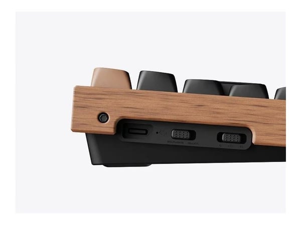 Keychron K4 HE, Langallinen & langaton, USB + RF Wireless + Bluetooth, Magnetic-mechanical key switch, RGB LED, musta, Puu