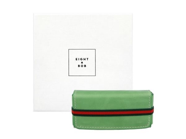 Eight & Bob läderparfymetui (Grass Green)