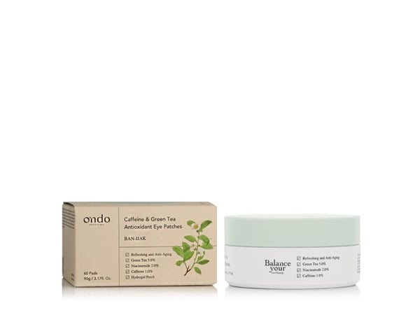 Ondo Beauty 36.5 BAN-JJAK øyeplaster med koffein & grønn te (antioksidant) 90 ml