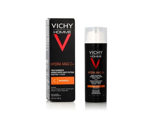 Vichy Homme Hydra Mag C Antifatigue Moisturizing Treatment For Face And Eyes 50ml