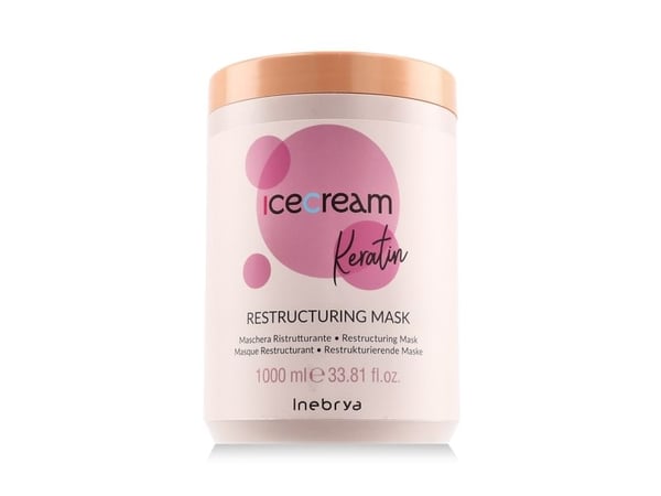 Inebrya Ice Cream Keratin restrukturerende maske 1000 ml