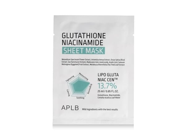 APLB Glutathione Niacinamide Sheet Mask 25 ml