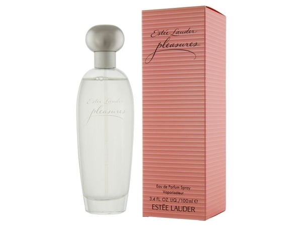 Estée Lauder Pleasures, Kvinna, 100 ml, Ej påfyllningsbar flaska, Lilja, Viol (blad), Jasmin, lila, Pion, Rosa, Patchouli, Sandelträ