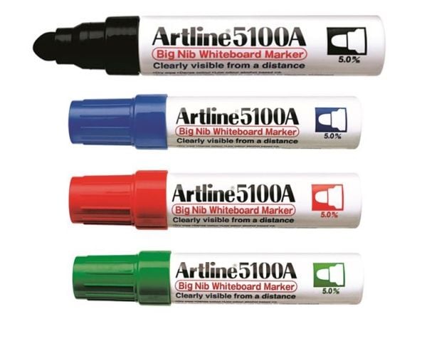 Whiteboardmarker Artline 5100A BIG ass. farver (4 stk.)