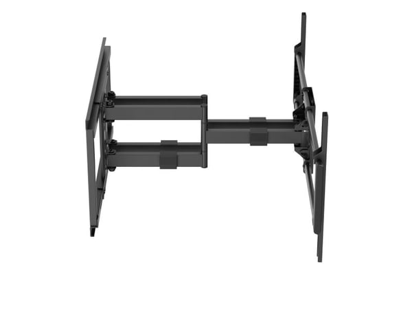 DELTACO Office - Monteringssett (veggmontering) - for flatpanel - tungduty fullbevegelse 3-veis, 80 kg - svart - skjermstørrelse: 43"-100"