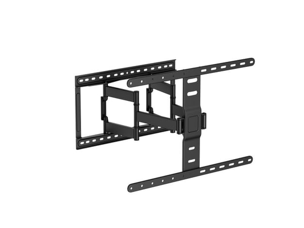 DELTACO Office - Monteringssett (veggmontering) - for flatpanel - ultra-slim, full motion, tilt, 60 kg - svart - skjermstørrelse: 43"-90"