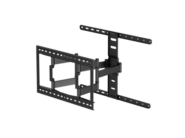 DELTACO Office - Monteringssett (veggmontering) - for flatpanel - ultra-slim, full motion, tilt, 60 kg - svart - skjermstørrelse: 43"-90"