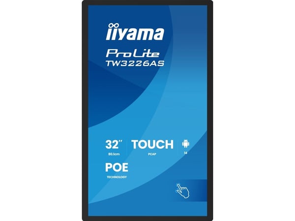 iiyama ProLite TW3226AS-B3P - Android PC - berøringspanel-PC 1 RK3576 / inntil 2.2 GHz - RAM 4 GB - SSD - eMMC 32 GB - Mali-G52 MC3 - Gigabit Ether...