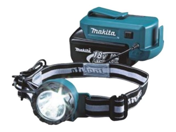 Makita DML800, Taskulamppu otsanauhalla, Sininen, Valkoinen, IPX4, LED, 1 lamppua, 1,6 W