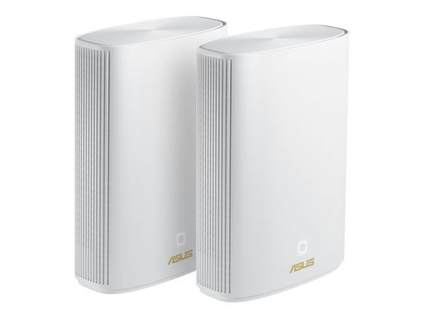 ASUS ZenWiFi AX Hybrid (XP4) - Wi-Fi-system - (ruter) 1GbE, HomePlug AV (HPAV) 2.0 - Wi-Fi 6 - Dobbeltbånd