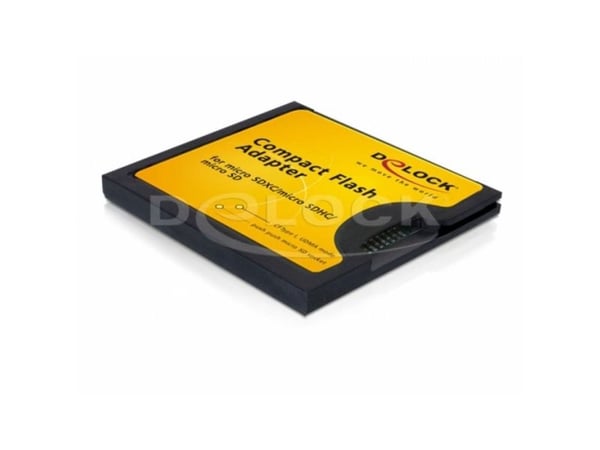 Delock Compact Flash Adapter - Kortadapter (microSD, microSDHC, microSDXC) - CompactFlash - för P/N: 91638