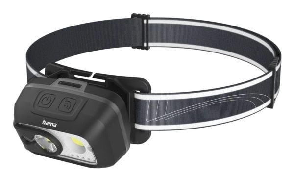 Hama HL500-C, Hodebåndslommelykt, Svart, Grå, Plast, Bevegelse sensor, IP44, LED