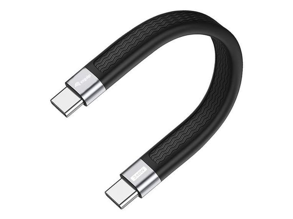 Equip 128410, 0,13 m, USB C, USB C, USB4 Gen 3x2, 40 Gbit/s, Sort