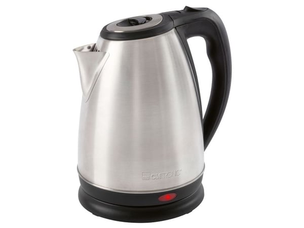 Clatronic WKS 3830, 1,7 L, 2200 W, musta, Ruostumaton teräs, Ruostumaton teräs, Ylikuumenemissuoja, Johdoton