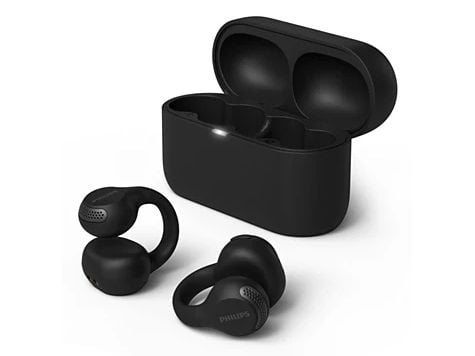 Philips TAQ2000BK - 2000 Series - True wireless-hodetelefoner med mikrofon - åpent øre - clip-on - Bluetooth - svart
