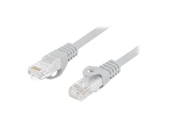 Lanberg PCU6-10CU - Koblingskabel - RJ-45 (hann) til RJ-45 (hann) - 5.4 mm - UTP - CAT 6 - halogenfri, formstøpt, uten hindringer - grå - for P/N: ...