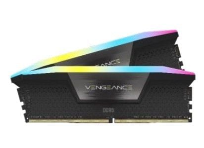 CORSAIR Vengeance RGB - DDR5 - sett - 64 GB: 2 x 32 GB - DIMM 288-pin - 6000 MHz / PC5-48000 - CL30 - 1.4 V - ikke-bufret - svart