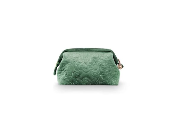 PIP Studio  Small Velvet Quilted Green 19x12x8.5cm