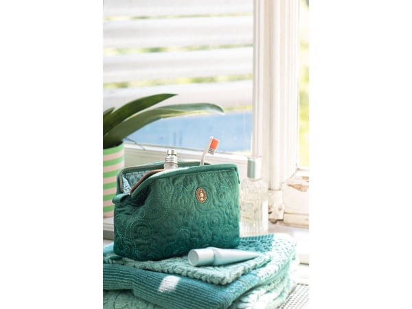 PIP Studio  Small Velvet Quilted Green 19x12x8.5cm