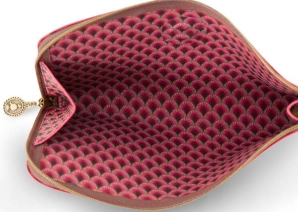 PIP Studio Cosmetic Zipper Pouch Kyoto Festival Dark Pink 21x12.5cm