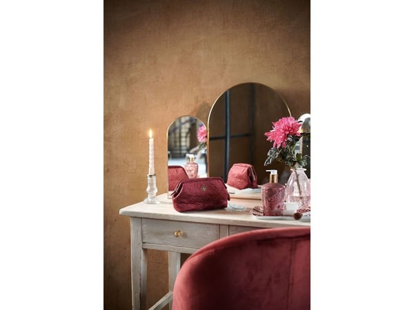 PIP Studio Small Velvet Quiltey Days Red 19x12x8.5cm