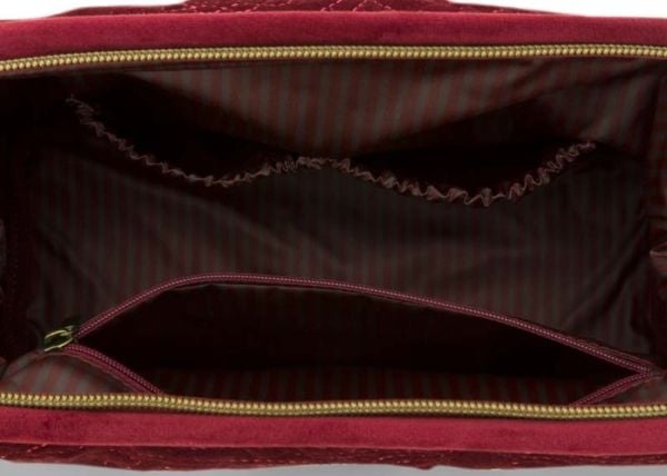 PIP Studio Large Velvet Quiltey Days Red 26x18x12cm