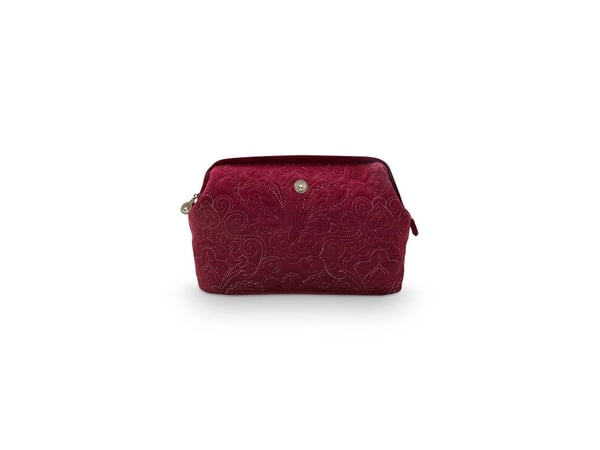 PIP Studio Extra Large Velvet Quiltey Days Red 30x20.7x13.8cm