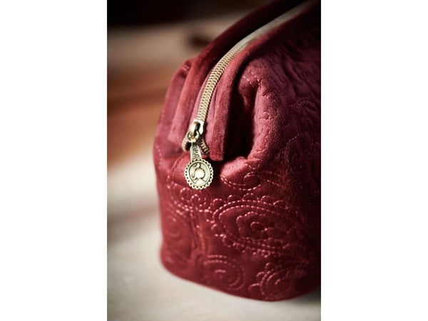 PIP Studio Extra Large Velvet Quiltey Days Red 30x20.7x13.8cm