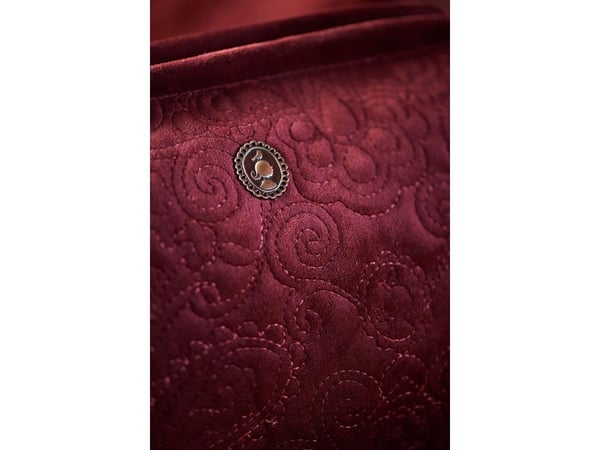 PIP Studio Extra Large Velvet Quiltey Days Red 30x20.7x13.8cm