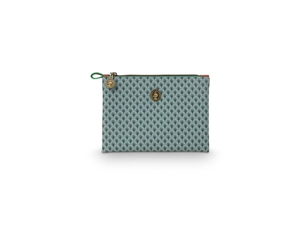 PIP Studio Cosmetic Flat Pouch Small Kyoto Festival/Suki Green 19.5x13x1cm
