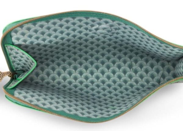 PIP Studio Cosmetic Zipper Pouch Suki Green 21x12.5cm