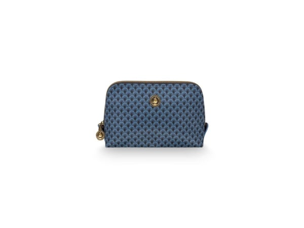 PIP Studio Cosmetic Bag Triangle Small Suki Blue 19/15x12x6cm