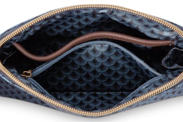PIP Studio Cosmetic Bag Triangle Small Suki Blue 19/15x12x6cm
