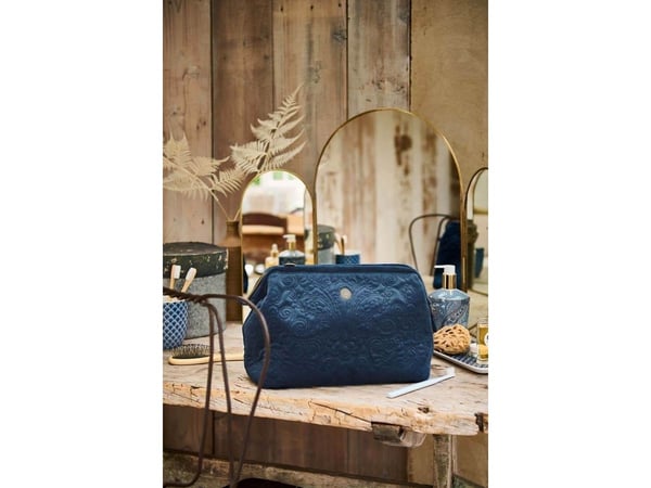 Extra Large Velvet Quiltey Days Blue 30x20,7x13,8cm