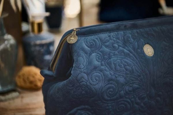 Extra Large Velvet Quiltey Days Blue 30x20,7x13,8cm