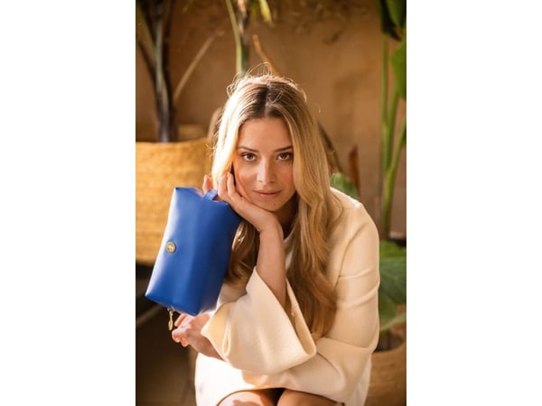 PIP Studio Coco Cosmetic Bag Medium Blue 21.5x10x10.5cm