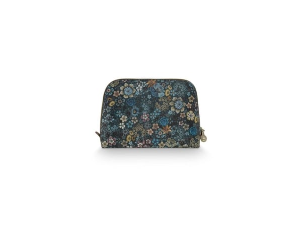 PIP Studio Coby Cosmetic Bag Triangle Medium Tutti i Fiori Blue 24/17x16.5x8cm
