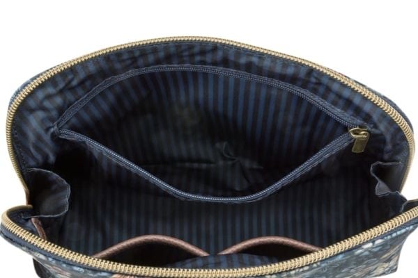 PIP Studio Coby Cosmetic Bag Triangle Medium Tutti i Fiori Blue 24/17x16.5x8cm